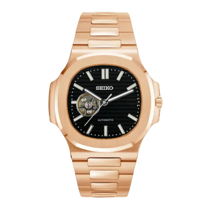 SEIKO MOD NAUTILUS | OFFENES HERZ ROSÉGOLD