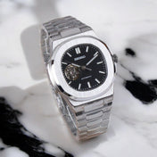 SEIKO MOD NAUTILUS | OFFENES HERZ SCHWARZ