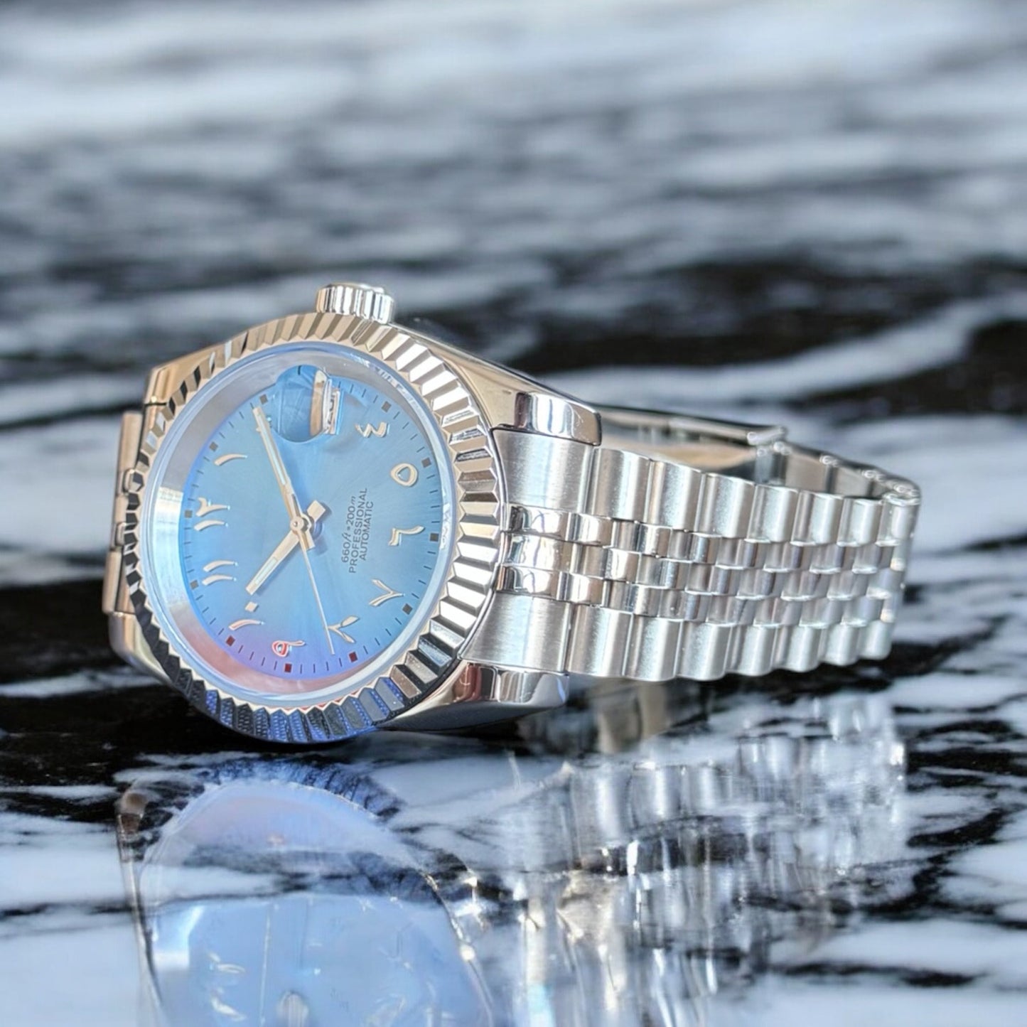 CADRAN SEIKARABIC - CRISTAL BLEU