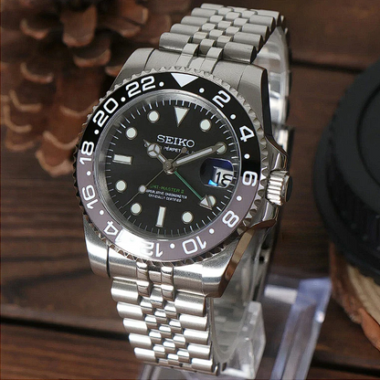 Seiko Mod GMT - Bruce Wayne